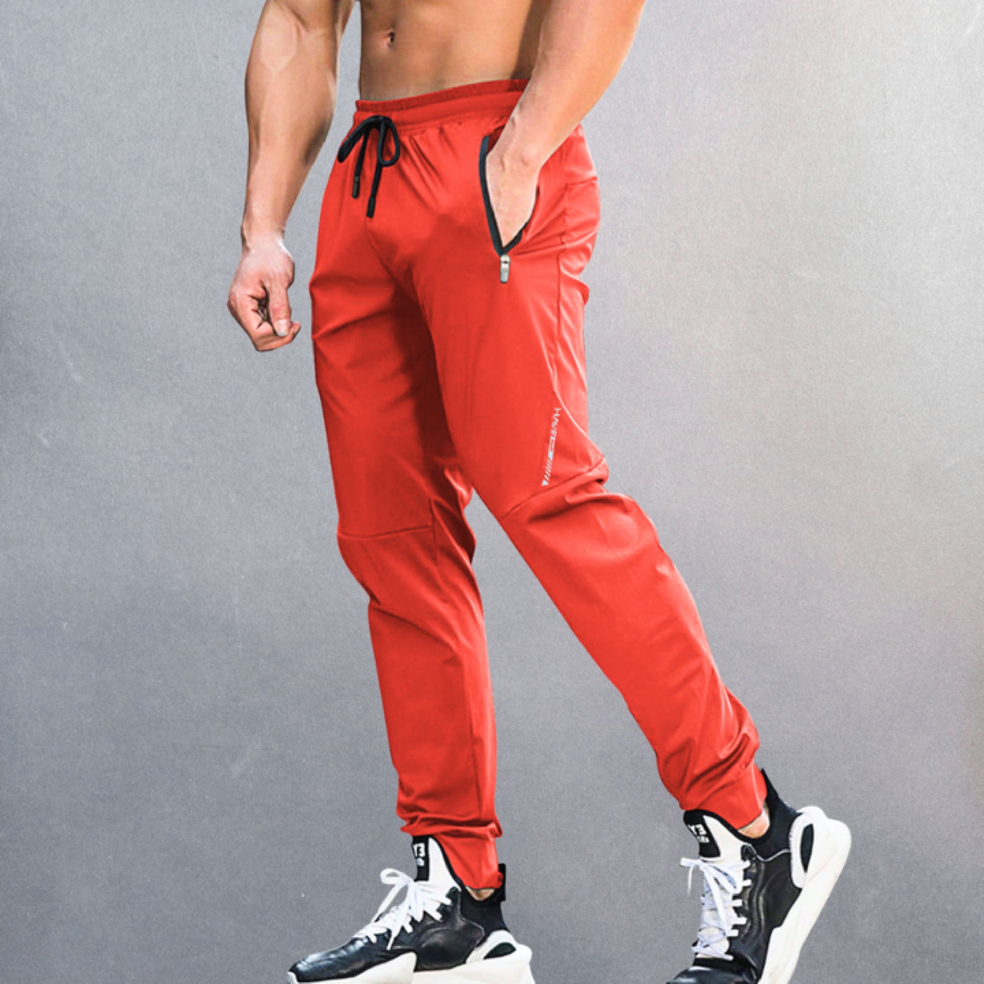 Jogginghose – Kordelzug – Leicht – Jogginghose – Activewear für Männer-Rot-S-Chaps Herrenmode