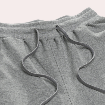 Jogginghose mit geradem Bein – Kordelzug – Freizeit – Sweathose – Herrenhose-Chaps Herrenmode
