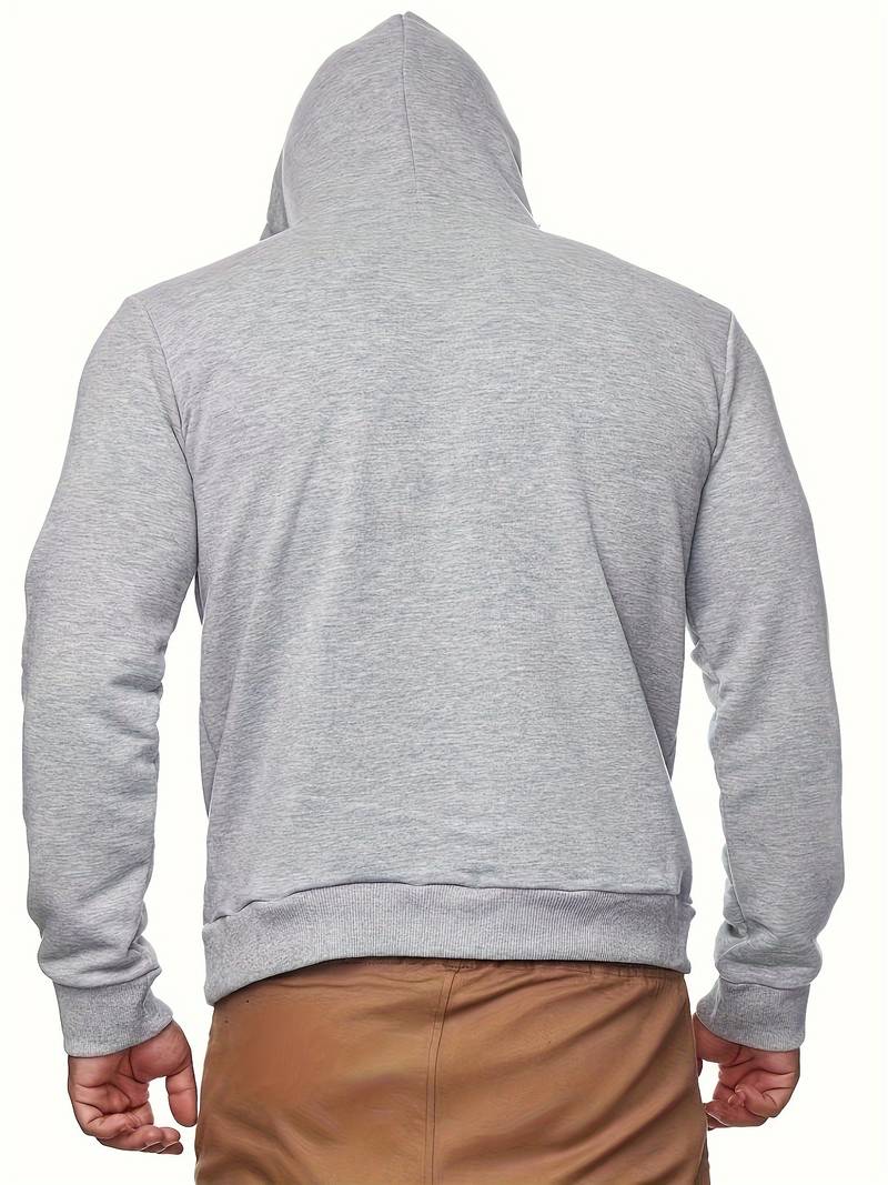 Kapuzenpullover mit Gesichtsmaske | Normale Passform | Tasche | Pullover-Kapuzenpullover | Herren-Kapuzenpullover-Chaps Herrenmode