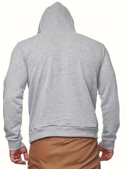 Kapuzenpullover mit Gesichtsmaske | Normale Passform | Tasche | Pullover-Kapuzenpullover | Herren-Kapuzenpullover-Chaps Herrenmode