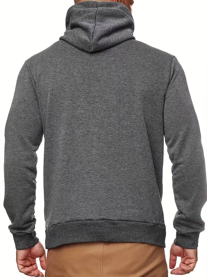 Kapuzenpullover mit Gesichtsmaske | Normale Passform | Tasche | Pullover-Kapuzenpullover | Herren-Kapuzenpullover-Chaps Herrenmode