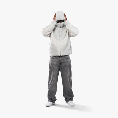 Kapuzenpullover mit Reißverschluss – Warm – Bequem – Fleece-Kapuzenpullover – Herren-Kapuzenpullover-Chaps Herrenmode
