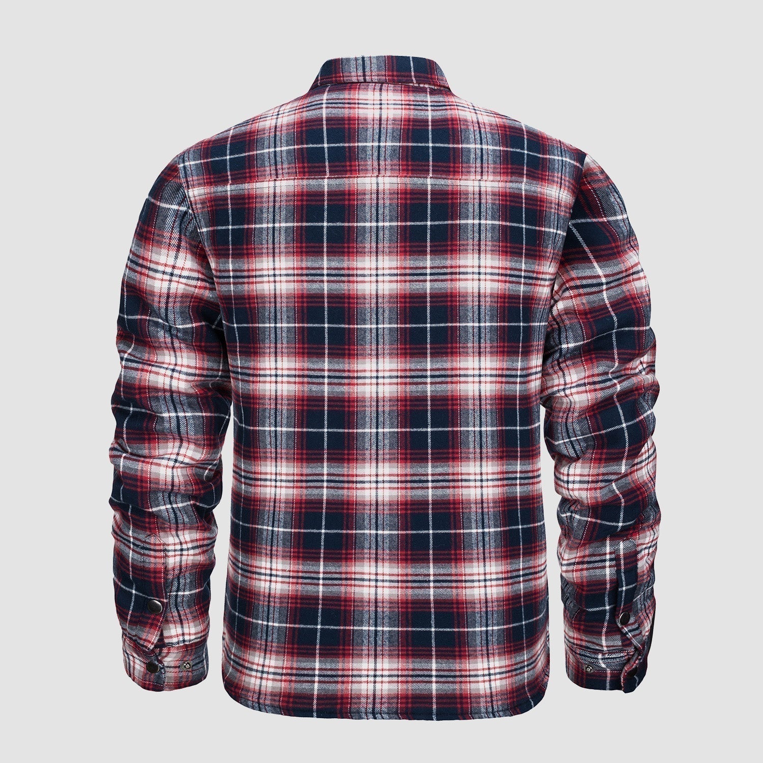 Karierte Jacke | Knopfleiste | Gestepptes Futter | Karierte Jacke | Herrenbekleidung-Chaps Herrenmode