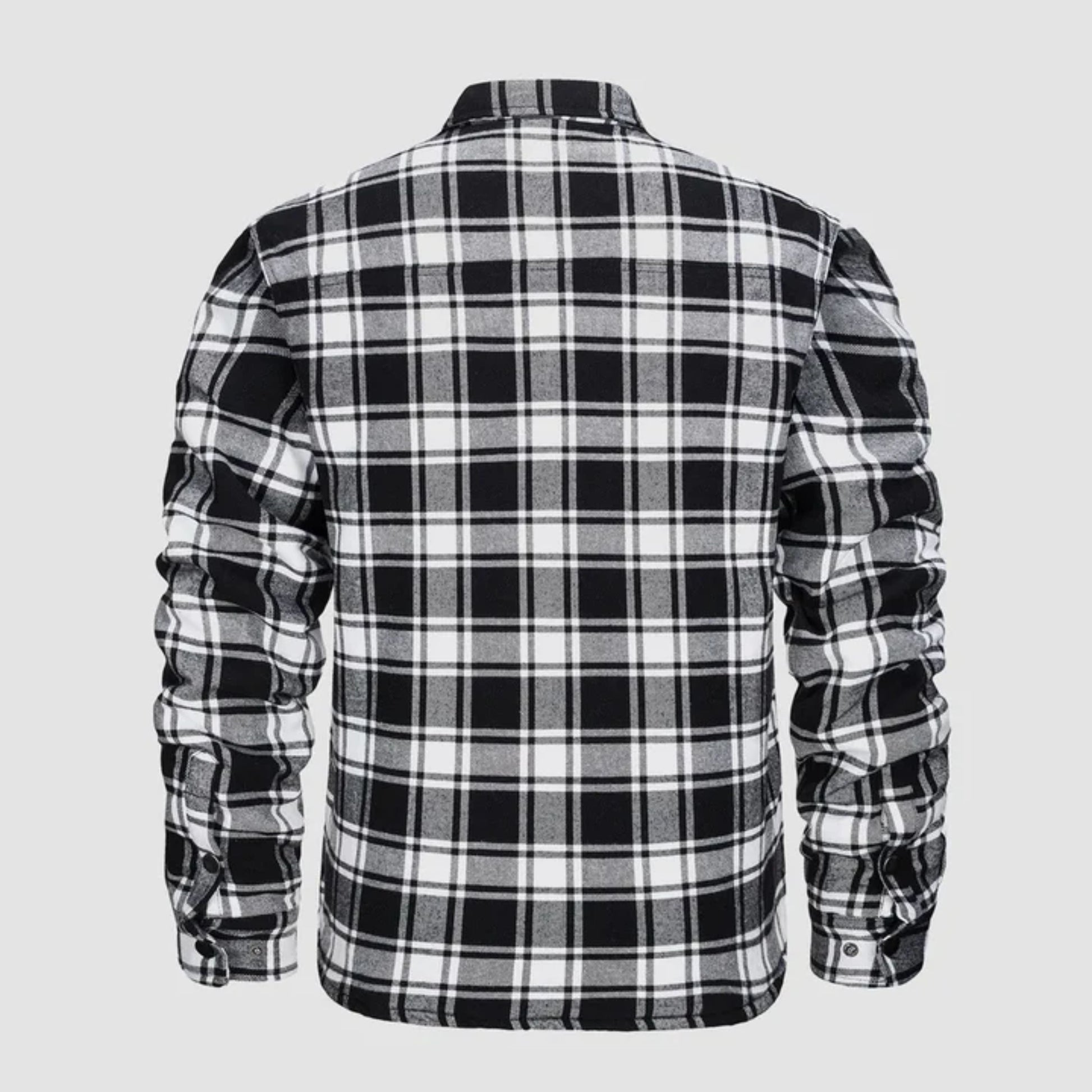 Karierte Jacke | Zugeknöpft | Hemdjacke | Steppjacke | Herrenflanelljacke-Chaps Herrenmode