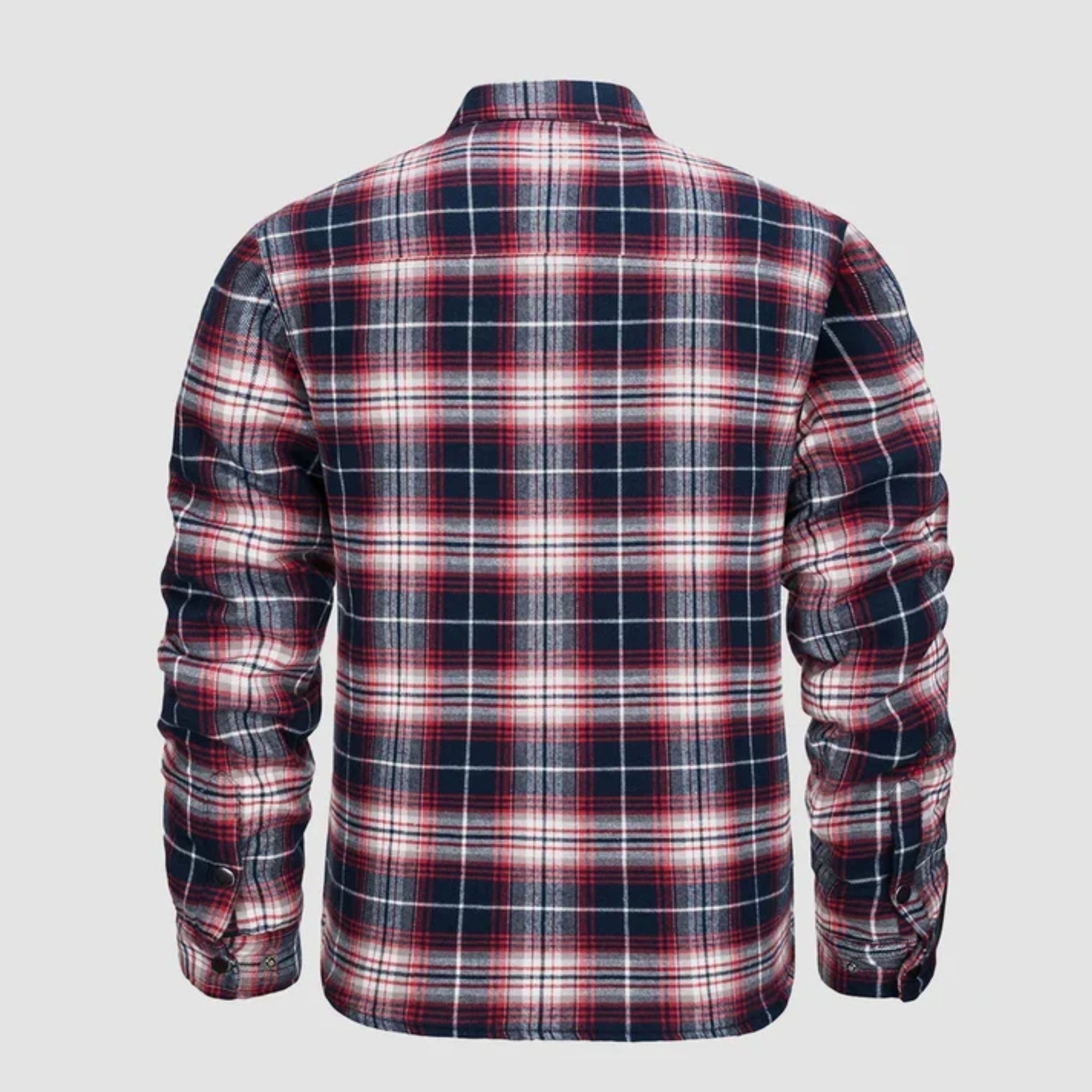 Karierte Jacke | Zugeknöpft | Hemdjacke | Steppjacke | Herrenflanelljacke-Chaps Herrenmode