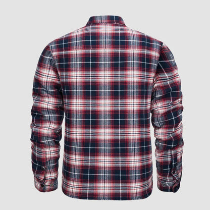 Karierte Jacke | Zugeknöpft | Hemdjacke | Steppjacke | Herrenflanelljacke-Chaps Herrenmode