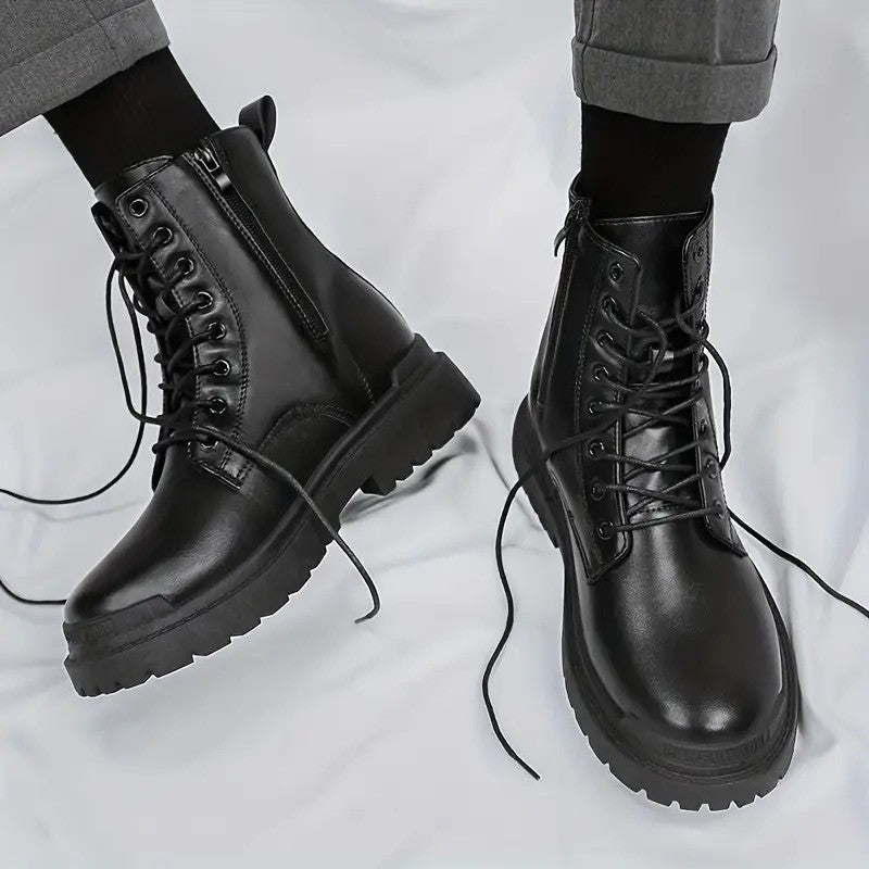 Karl Kampfstiefel | Schnürstiefel für Männer für den Winter-Chaps Herrenmode