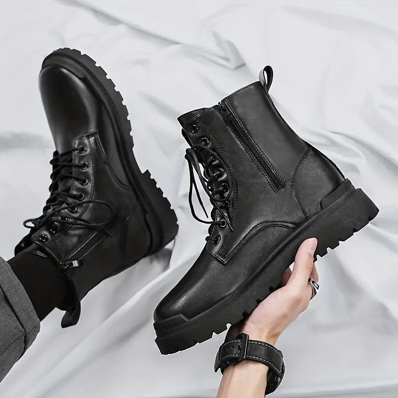Karl Kampfstiefel | Schnürstiefel für Männer für den Winter-Chaps Herrenmode