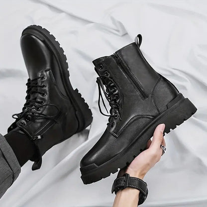Karl Kampfstiefel | Schnürstiefel für Männer für den Winter-Chaps Herrenmode