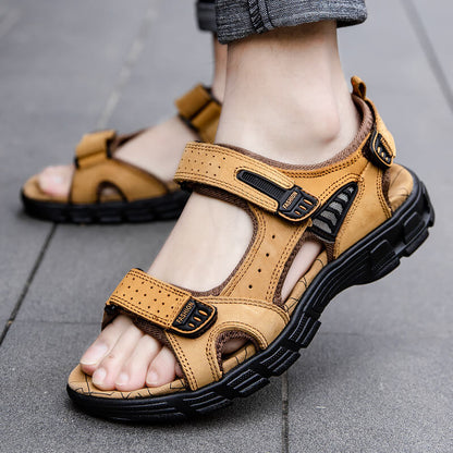 Klettverschluss-Sandalen – Orthopädische Sandalen – Sandalen für Spaziergänge – Sport-Sandalen – Herrensandalen-Chaps Herrenmode