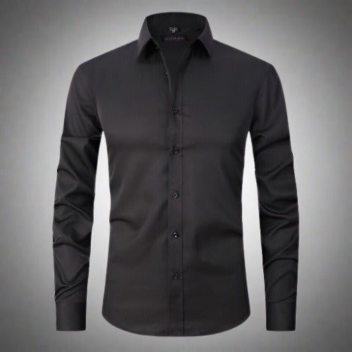 Knitterfreies Hemd | Bügelfrei | Stretch | Button-Up Hemd | Herrenhemd-Chaps Herrenmode