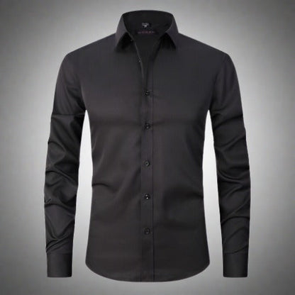 Knitterfreies Hemd | Bügelfrei | Stretch | Button-Up Hemd | Herrenhemd-Chaps Herrenmode