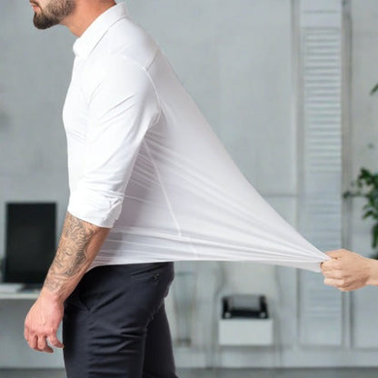 Knitterfreies Hemd | Bügelfrei | Stretch | Button-Up Hemd | Herrenhemd-Chaps Herrenmode