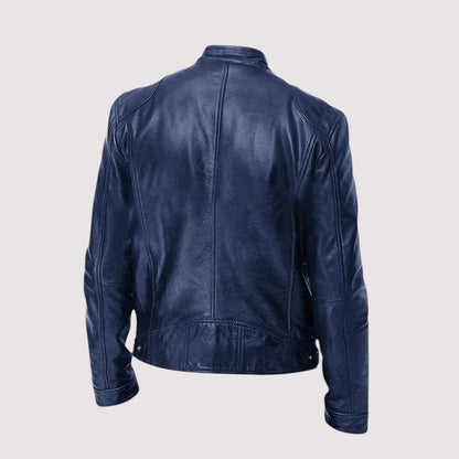 Kunstlederjacke - Regular Fit - Veganes Leder - Bikerjacke - Lederjacke für Männer-Chaps Herrenmode