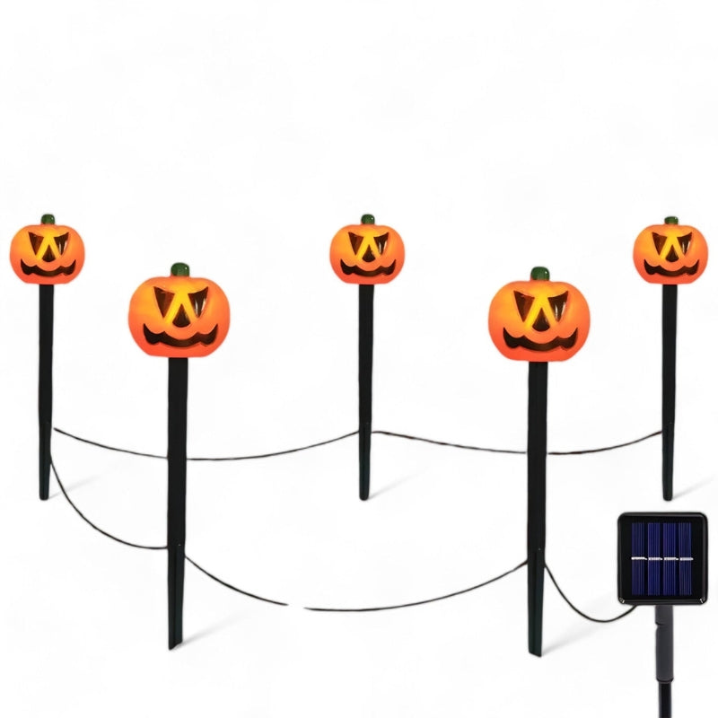 Kürbislichter für draußen | Solarbetrieben | LED | Halloween Gartenlichter | Halloween Lichter für Draußen-Chaps Herrenmode