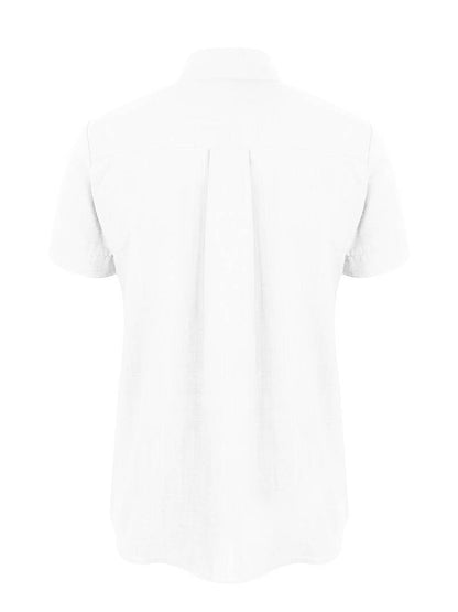 Kurzarmhemd – Leichtes Herrenhemd mit Kragen und Knöpfen-Chaps Herrenmode