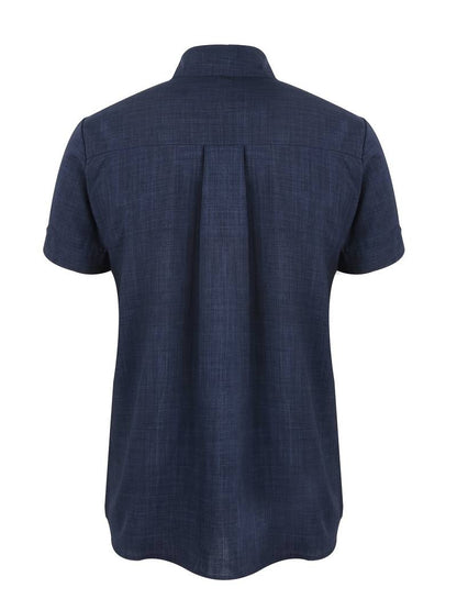 Kurzarmhemd – Leichtes Herrenhemd mit Kragen und Knöpfen-Chaps Herrenmode