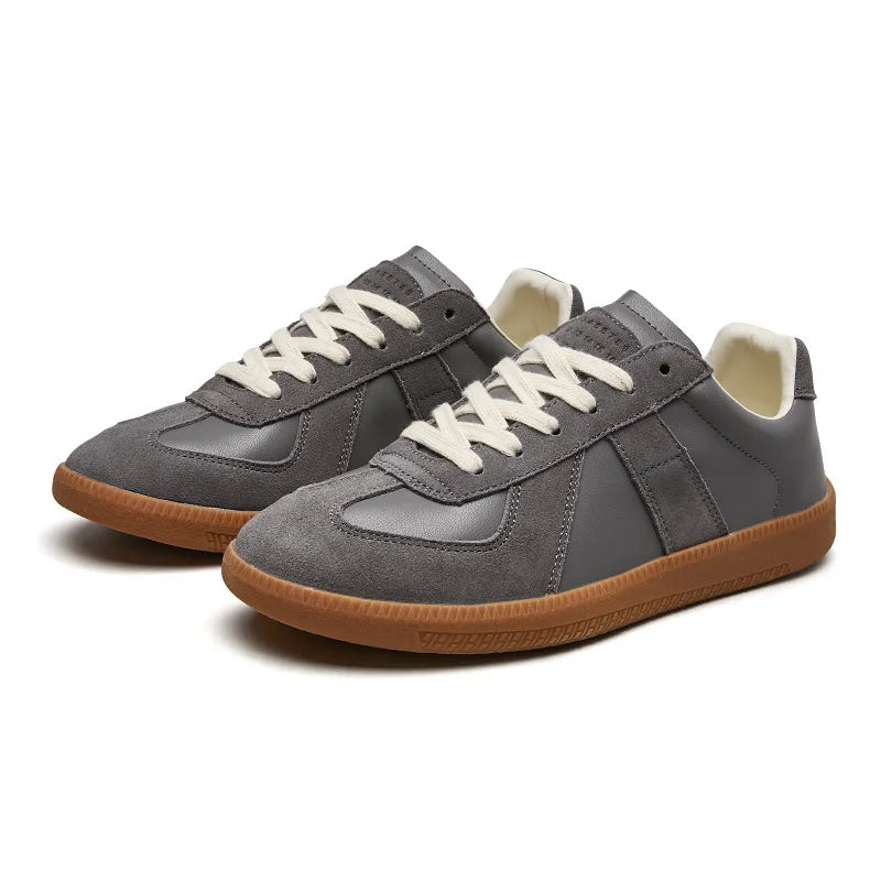 Lace-Up Sneakers - Herren Rutschfeste Freizeit Walking Sneakers-Grau-36-Chaps Herrenmode