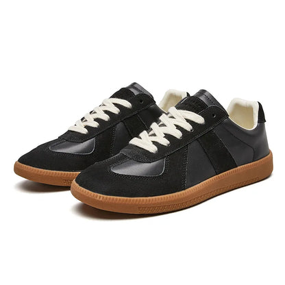 Lace-Up Sneakers - Herren Rutschfeste Freizeit Walking Sneakers-Schwarz-36-Chaps Herrenmode