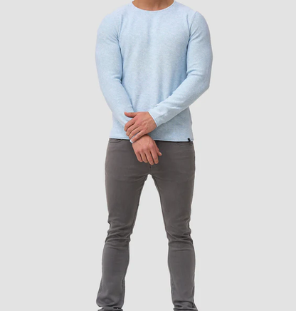 Langarm-Shirt – Lässiger Rundhalspullover für Männer-Chaps Herrenmode