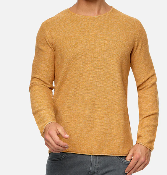 Langarm-Shirt – Lässiger Rundhalspullover für Männer-Inka-XS-Chaps Herrenmode