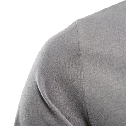 Langarm-T-Shirt | Rundhalsausschnitt | Einfarbig | Langarm-Weste | Herrenbekleidung-Chaps Herrenmode