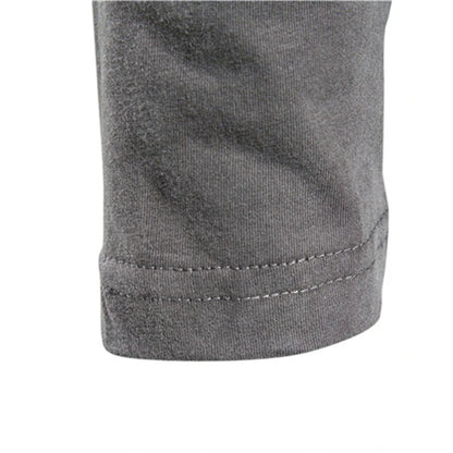 Langarm-T-Shirt | Rundhalsausschnitt | Einfarbig | Langarm-Weste | Herrenbekleidung-Chaps Herrenmode