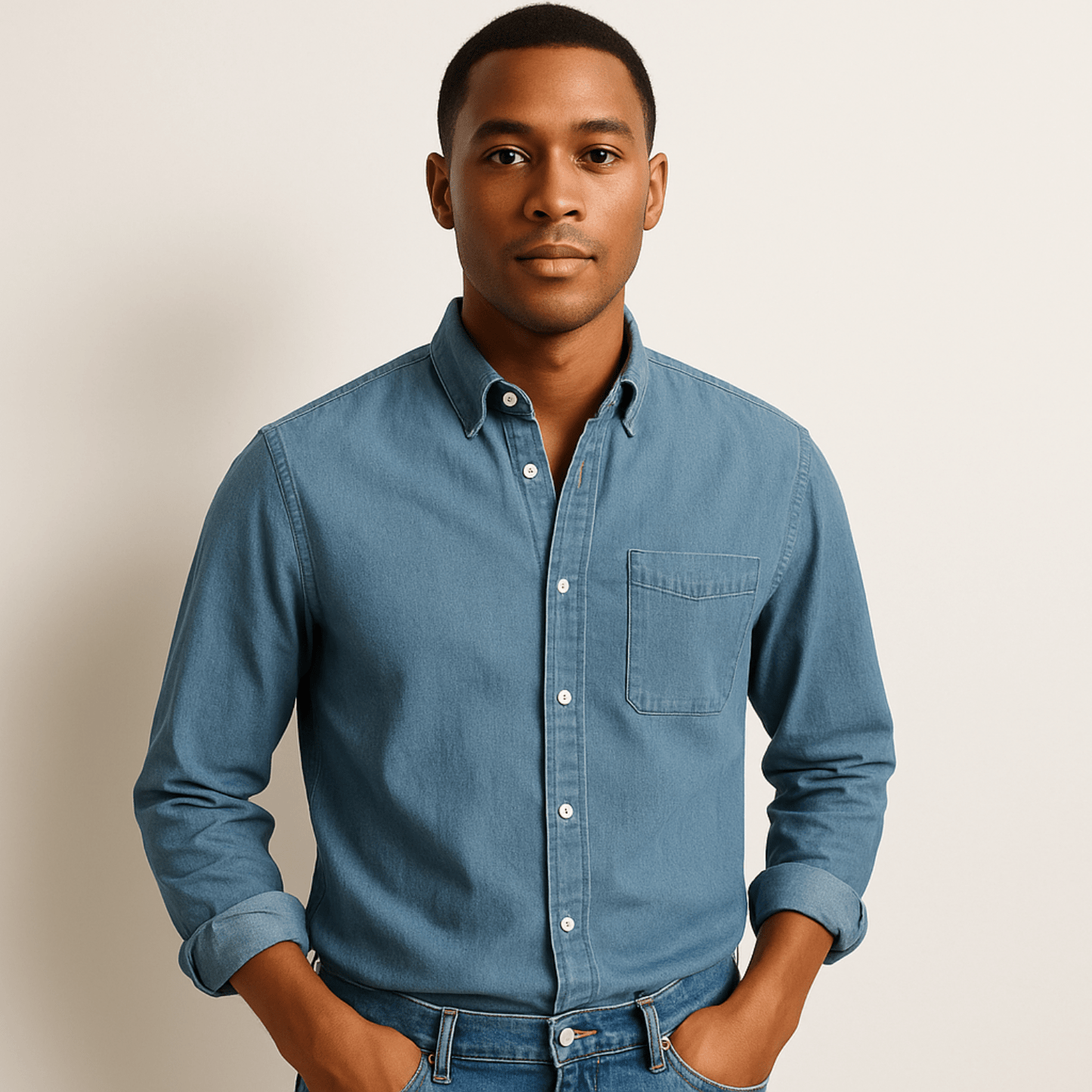 Langarmhemd | Regular Fit | Hemd mit Kragen | Hemd mit Knopfleiste | Herrenhemd-Chaps Herrenmode