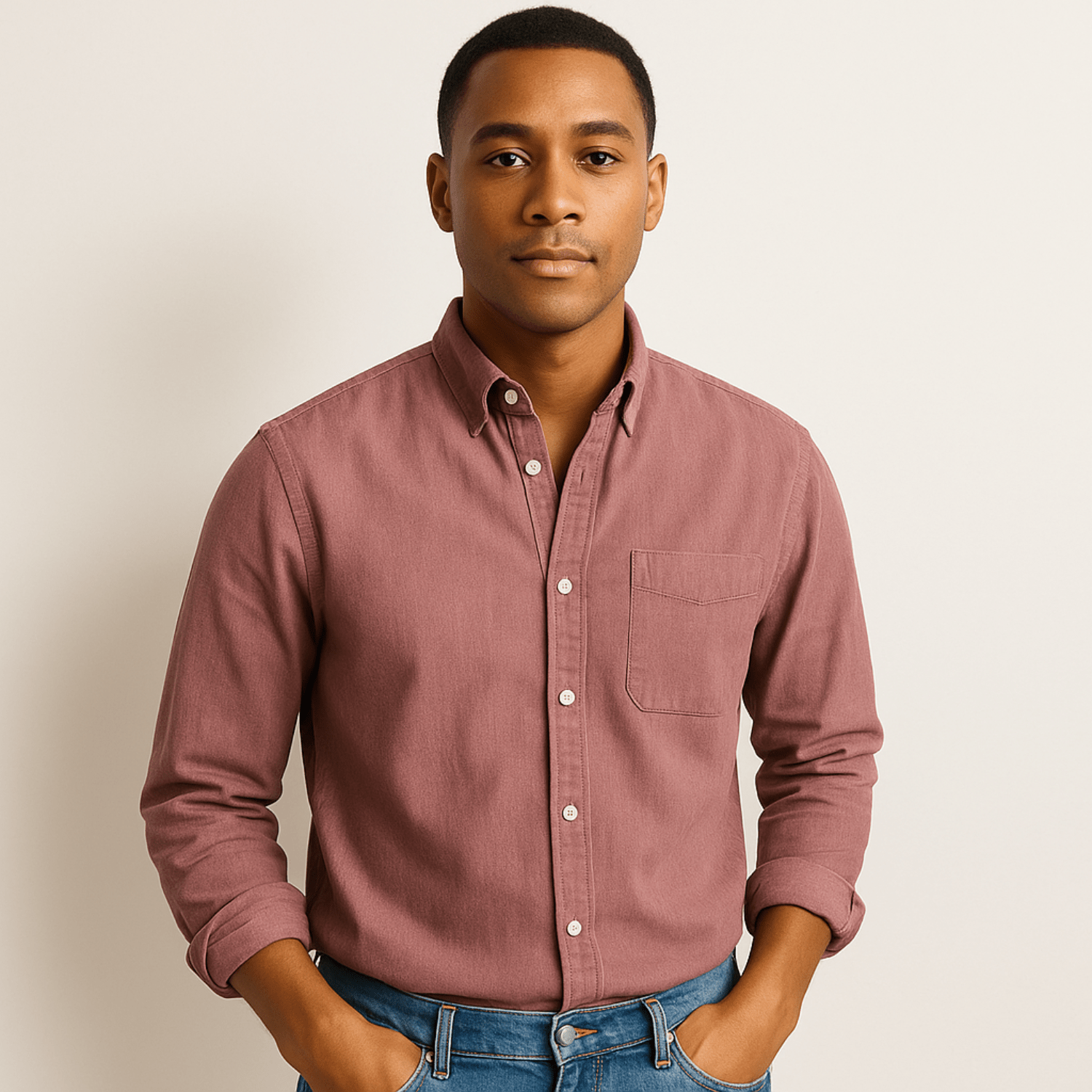 Langarmhemd | Regular Fit | Hemd mit Kragen | Hemd mit Knopfleiste | Herrenhemd-Chaps Herrenmode