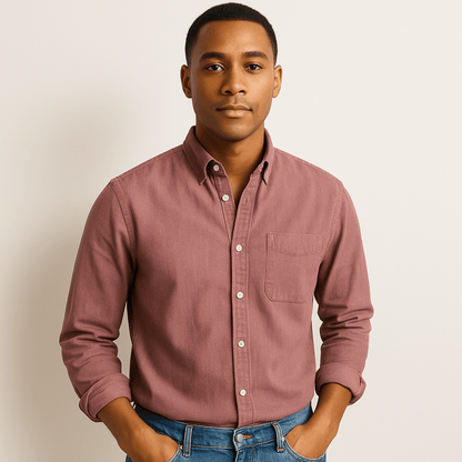 Langarmhemd | Regular Fit | Hemd mit Kragen | Hemd mit Knopfleiste | Herrenhemd-Chaps Herrenmode