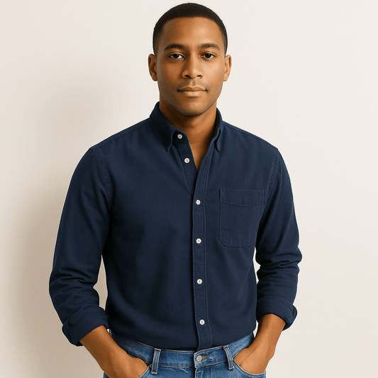 Langarmhemd | Regular Fit | Hemd mit Kragen | Hemd mit Knopfleiste | Herrenhemd-Chaps Herrenmode