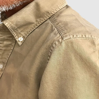 Langärmliges Hemd – Lässig – Mit Kragen – Knopfleiste – Herrenhemden-Chaps Herrenmode