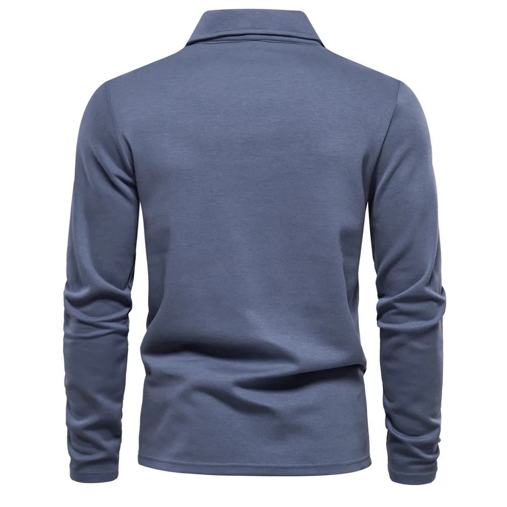 Langärmliges Poloshirt – Klassisches Poloshirt mit Kragen für Männer-Chaps Herrenmode