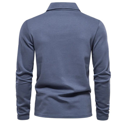 Langärmliges Poloshirt – Klassisches Poloshirt mit Kragen für Männer-Chaps Herrenmode