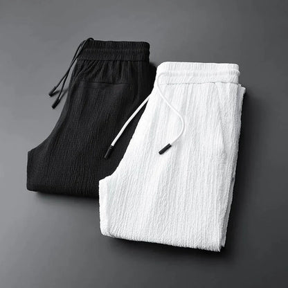 Lässiger Anzug | Leicht | Kordelzug | Hosen- und Blazer-Set | Zweiteiliges Set für Männer-Chaps Herrenmode