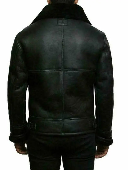 Lederjacke | Fell gefüttert | Zip-Up | Winter Lederjacke | Herren Lederjacke-Chaps Herrenmode