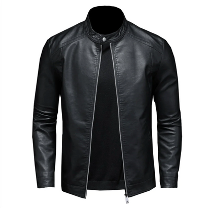 Lederjacke – Reißverschluss – Slim Fit – Bikerjacke – Herren-Lederjacke-Chaps Herrenmode
