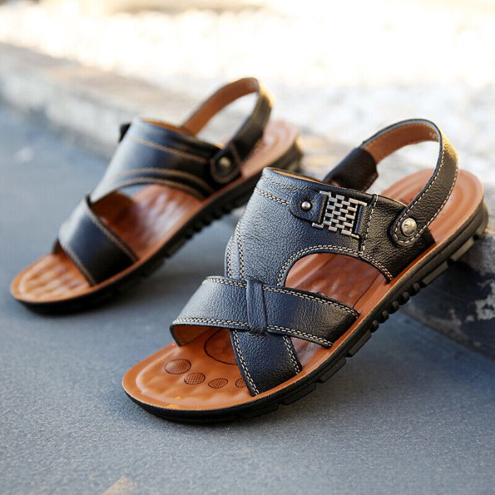 Ledersandalen – Ergonomisch – Sport – Orthopädische Sandalen – Herrensandalen-Chaps Herrenmode