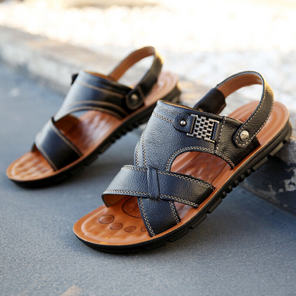 Ledersandalen – Ergonomisch – Sport – Orthopädische Sandalen – Herrensandalen-Chaps Herrenmode