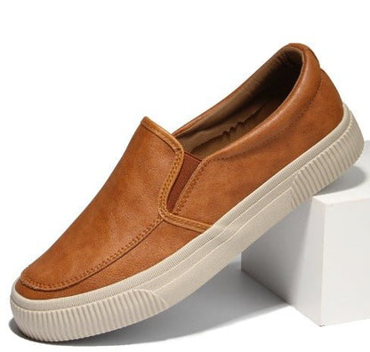Lederschuhe - Bequeme Herren-Schuhe mit Gummisohle-Braun-38-Chaps Herrenmode