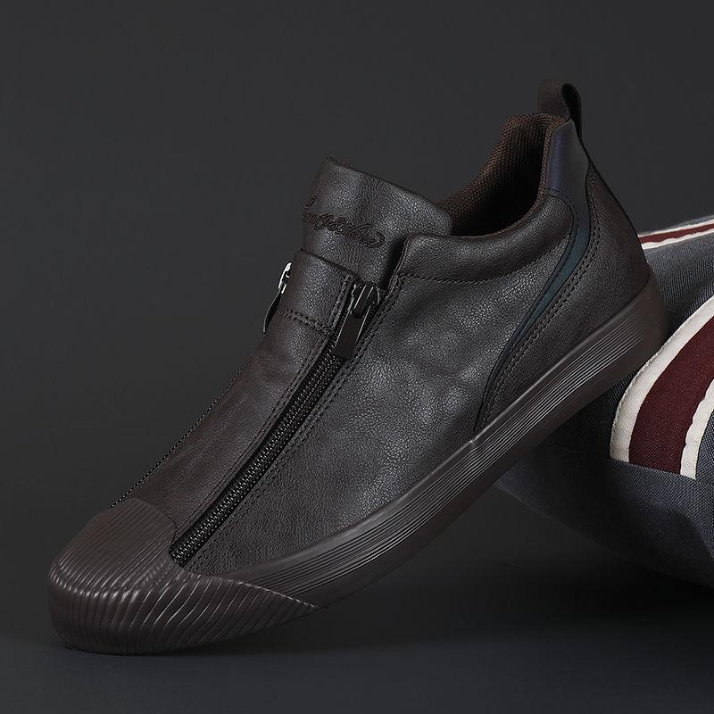 Lederschuhe | Rutschfest | Slipper | Herrenschuhe | Ledersneaker-Braun-38-Chaps Herrenmode