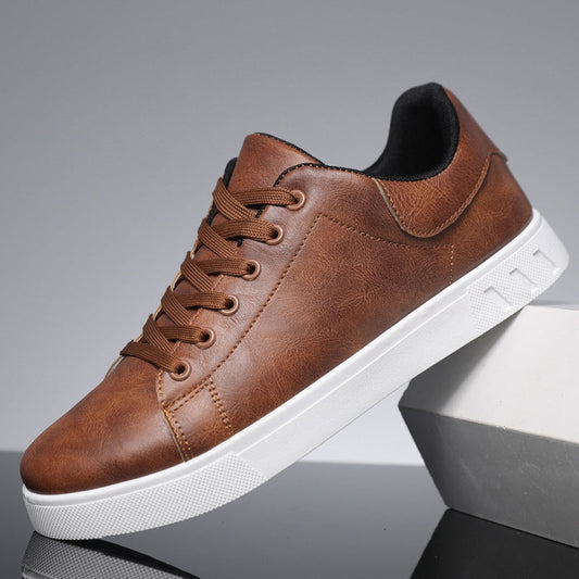 Ledersneaker – ergonomische Schnürschuhe für Herren-Walnuss-36-Chaps Herrenmode
