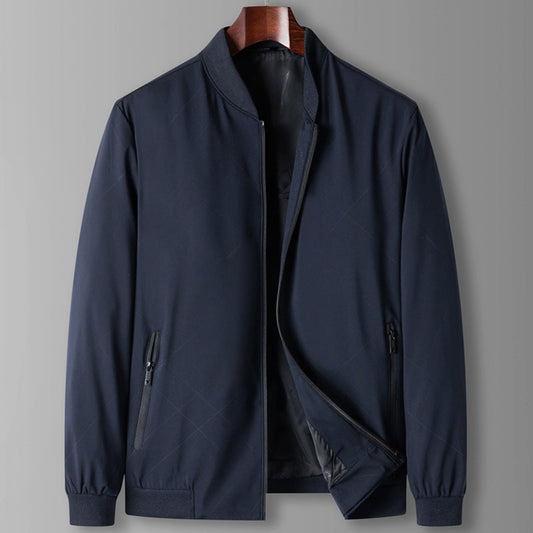 Leichte Jacke – Lässige Windjacke mit Reißverschluss für Männer-Blau-L-Chaps Herrenmode