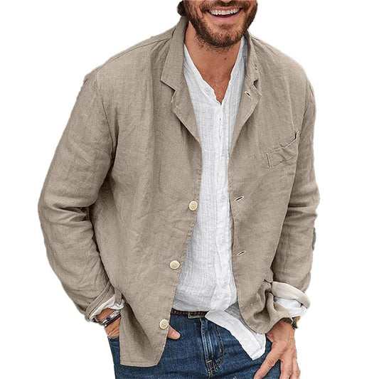 Leinenblazer | Leichtgewicht | Lockere Passform | Leinenjacke | Herrenbekleidung-Chaps Herrenmode