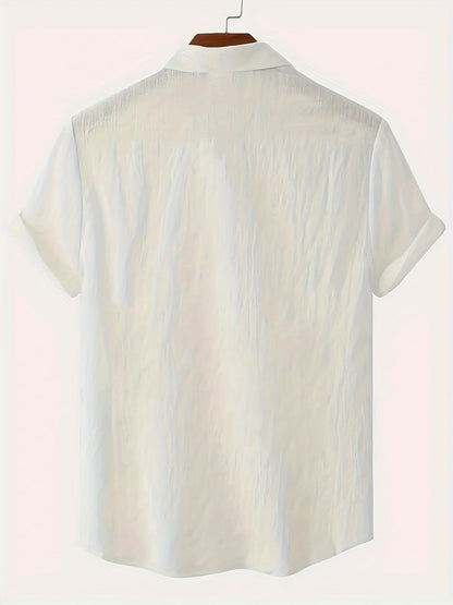 Leinenhemd – Baumwolle – Kurzarm – Knopfleiste – Herrenbekleidung-Chaps Herrenmode