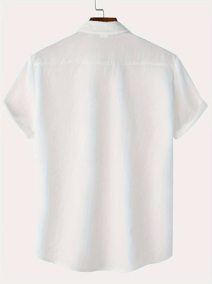 Leinenhemd - Kurzarm - Button-Up - Sommerhemd - Herrenhemden-Chaps Herrenmode