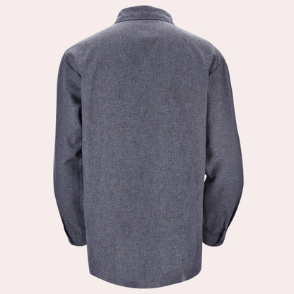 Leinenhemd - Sommer - Lange Ärmel - Hemd mit Knopfleiste - Herrenhemd-Chaps Herrenmode