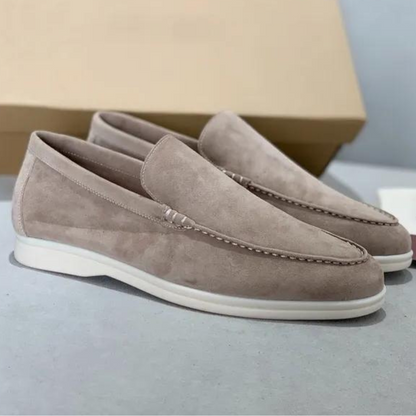 Loafer aus Wildleder – ergonomische Slip-On-Loafer aus Leder für Herren-Beige-38-Chaps Herrenmode