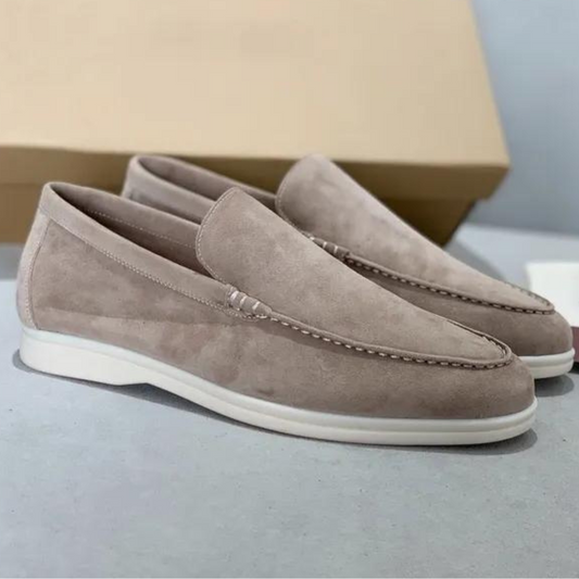 Loafer aus Wildleder – ergonomische Slip-On-Loafer aus Leder für Herren-Beige-38-Chaps Herrenmode