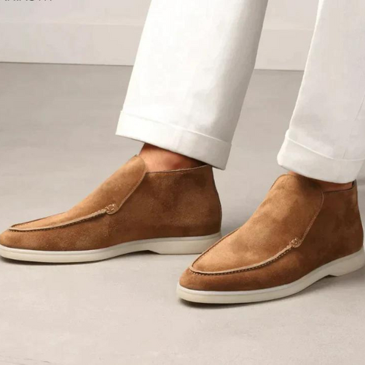 Loafers | Slip-Ons | Leder | Wildleder | Herrenschuhe-Braun-38-Chaps Herrenmode